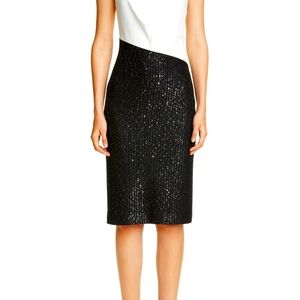 Glittering Sequin Rib Knit Dress